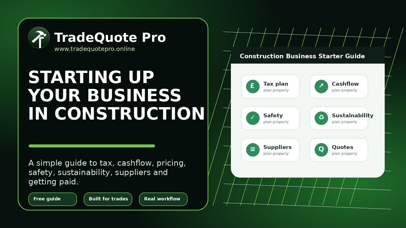 Free TradeQuote Pro construction business guide