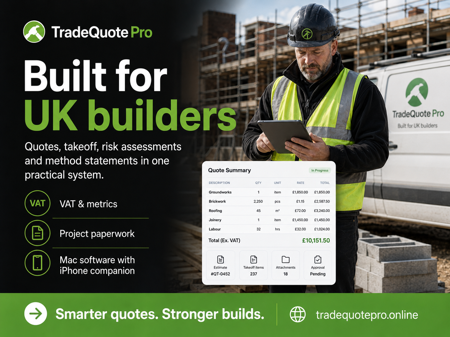 TradeQuote Pro for UK builders